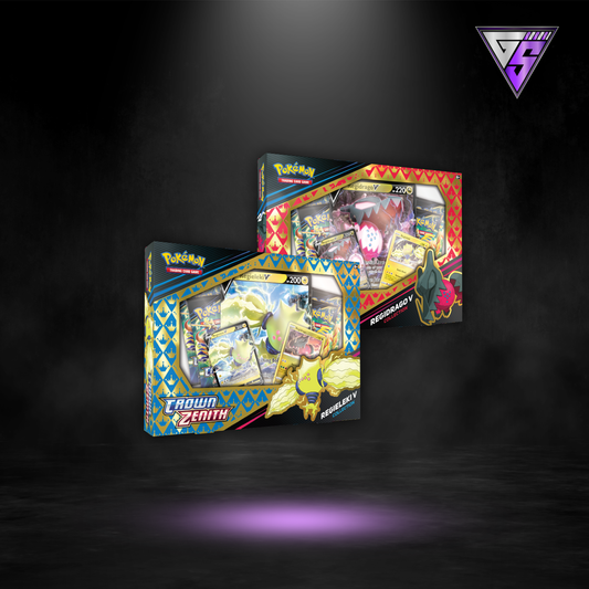 Pokémon: Crown Zenith Collection – Regieleki V/Regidrago V Box (Set of 2)